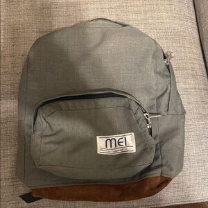 MEL Charcoal and Brown Backpack